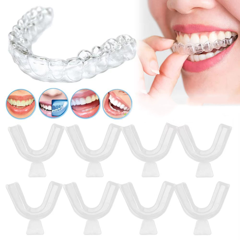 Teeth Whitening For Trays - 1/3/6pairs Silicone Mouth Guard Sleeping Mouth