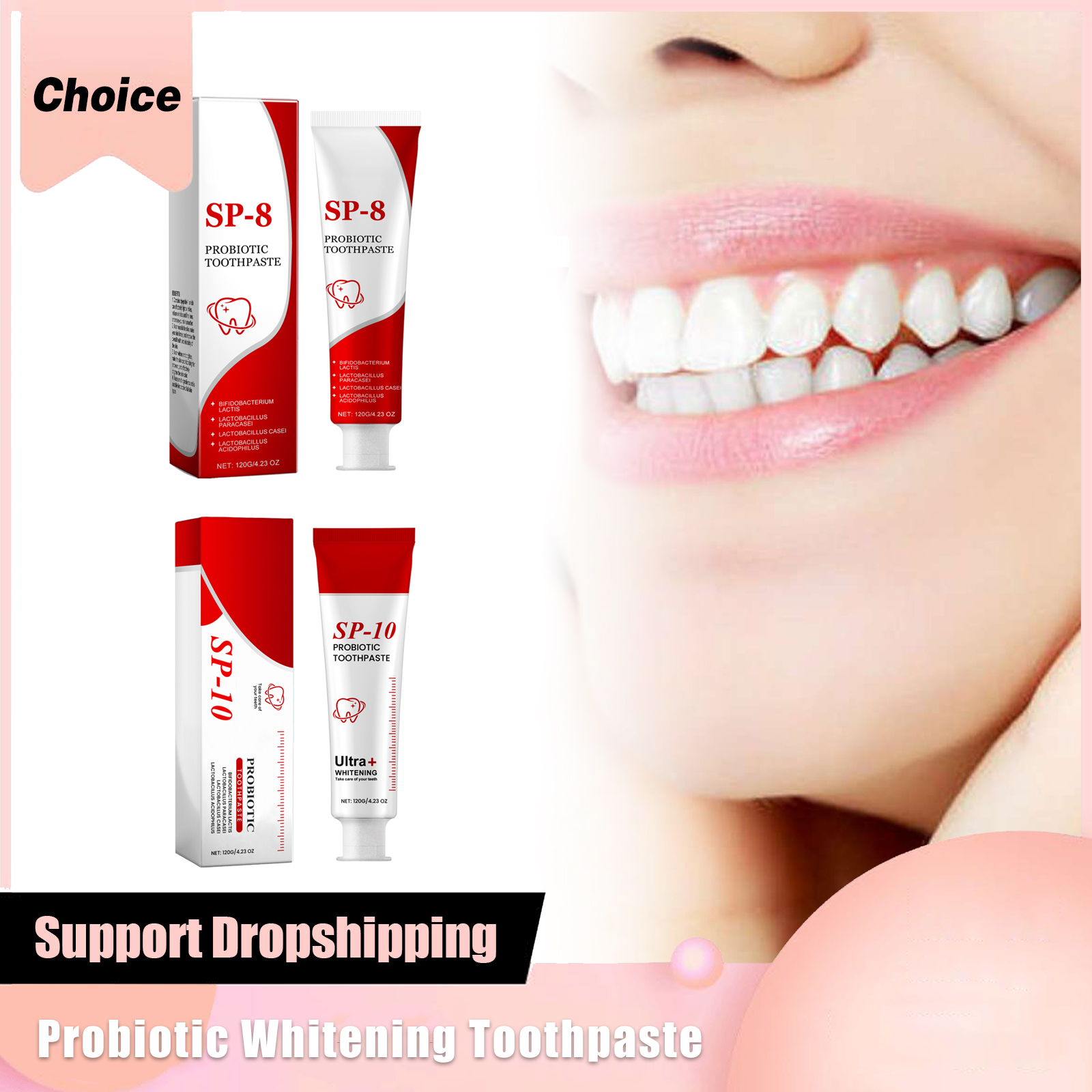 Teeth Whitening (Bleaching) - Sp 10 Probiotic Whitening Toothpaste Removes