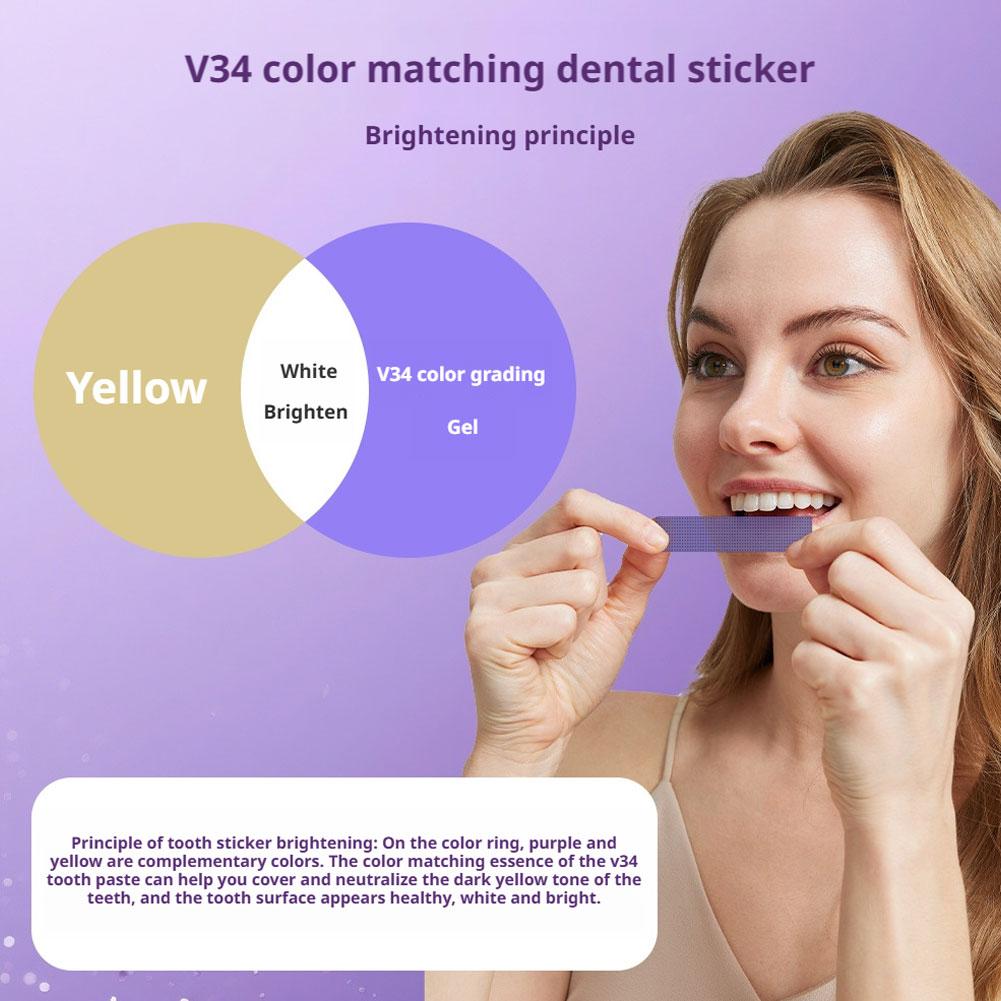42Pairs V34 Purple Teeth White – обзор и цена Teeth Whitening Strips Crest