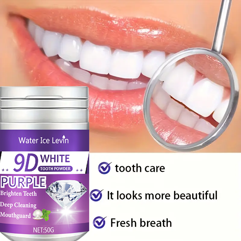 9D White Purple Toothpowder. B – обзор и цена Teeth Whitening Ingredients
