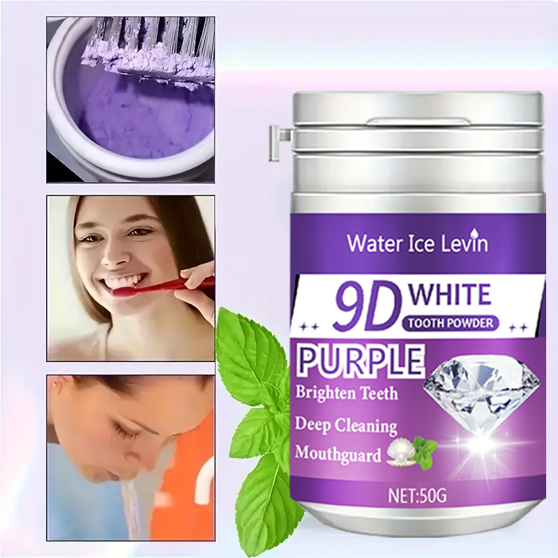 9D White Purple Toothpowder. B – обзор и цена Teeth Whitening Ingredients