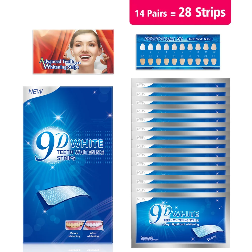 Fast Acting 3D 5D 9D Teeth Whi – обзор и цена Whitening Strip 3D