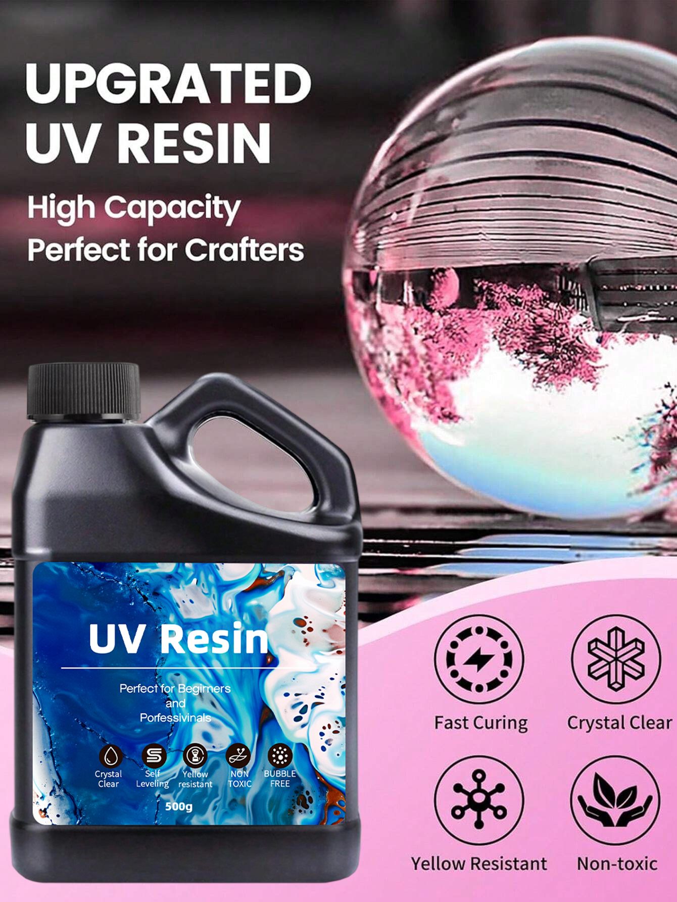 UV Resin 500-1000g -Bulk Upgra – обзор и цена Uv Whitening Kit
