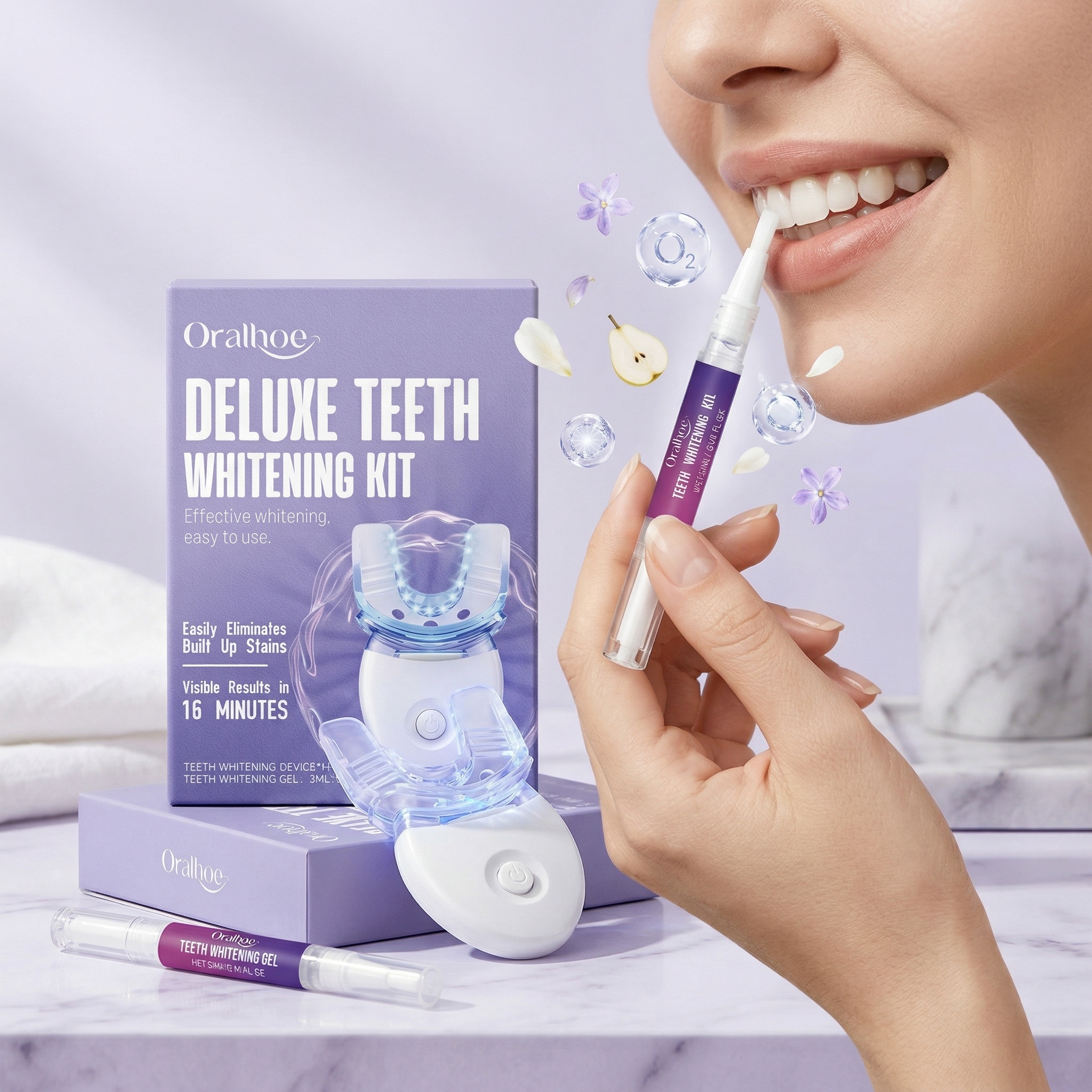 Oralhoe Teeth Care Set Oral Hy – обзор и цена Teeth Whitening Light Kit