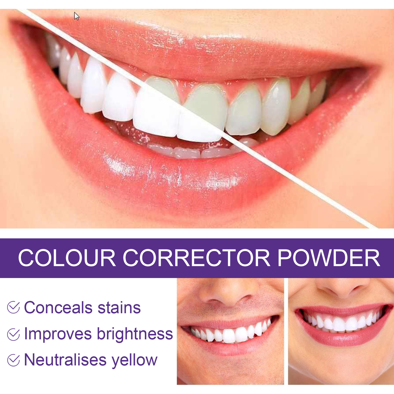 Teeth Whitening Purple Powder  – обзор и цена Teeth Whitening Ingredients