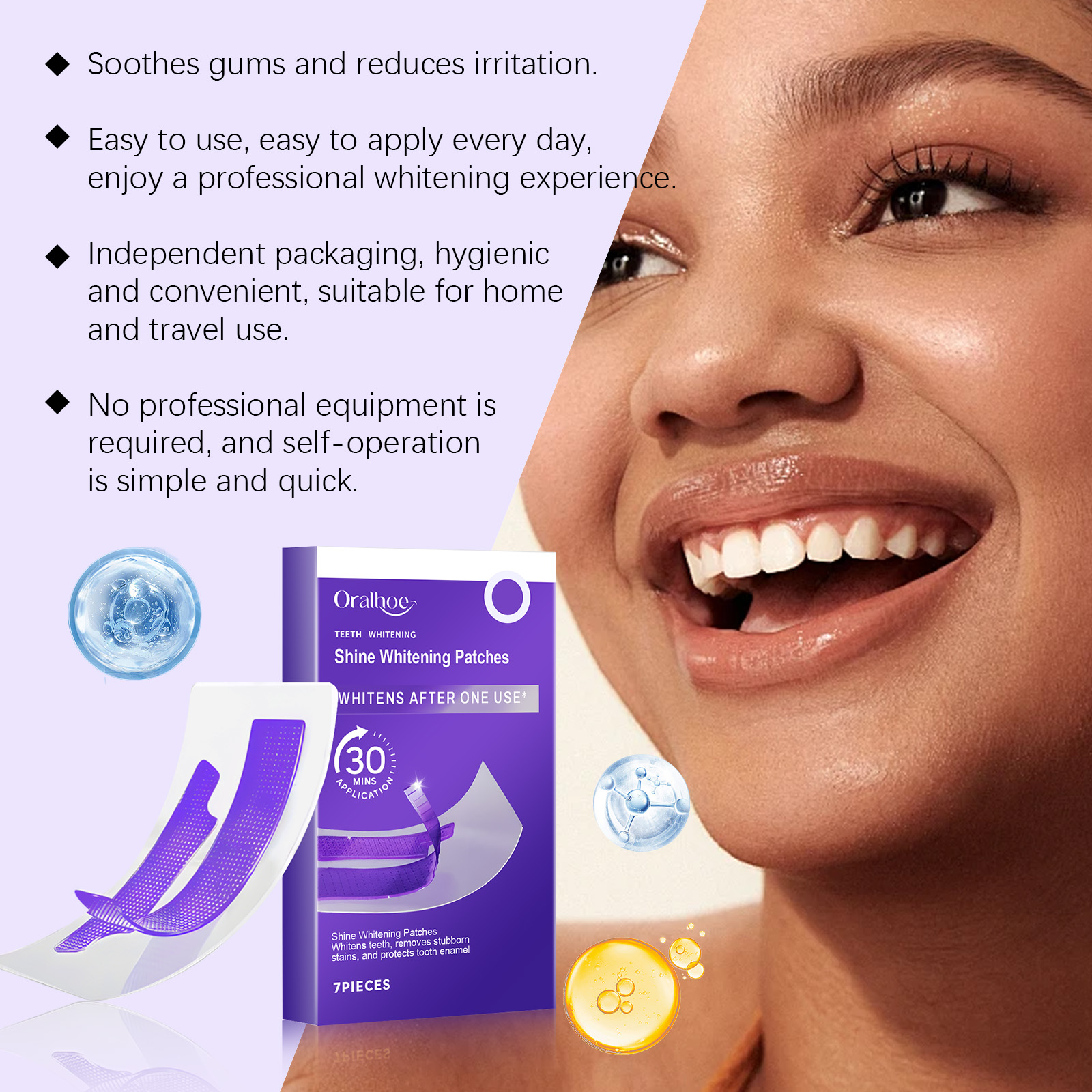 Purple Teeth Whitening Strips  – обзор и цена Teeth Whitening Strips Crest
