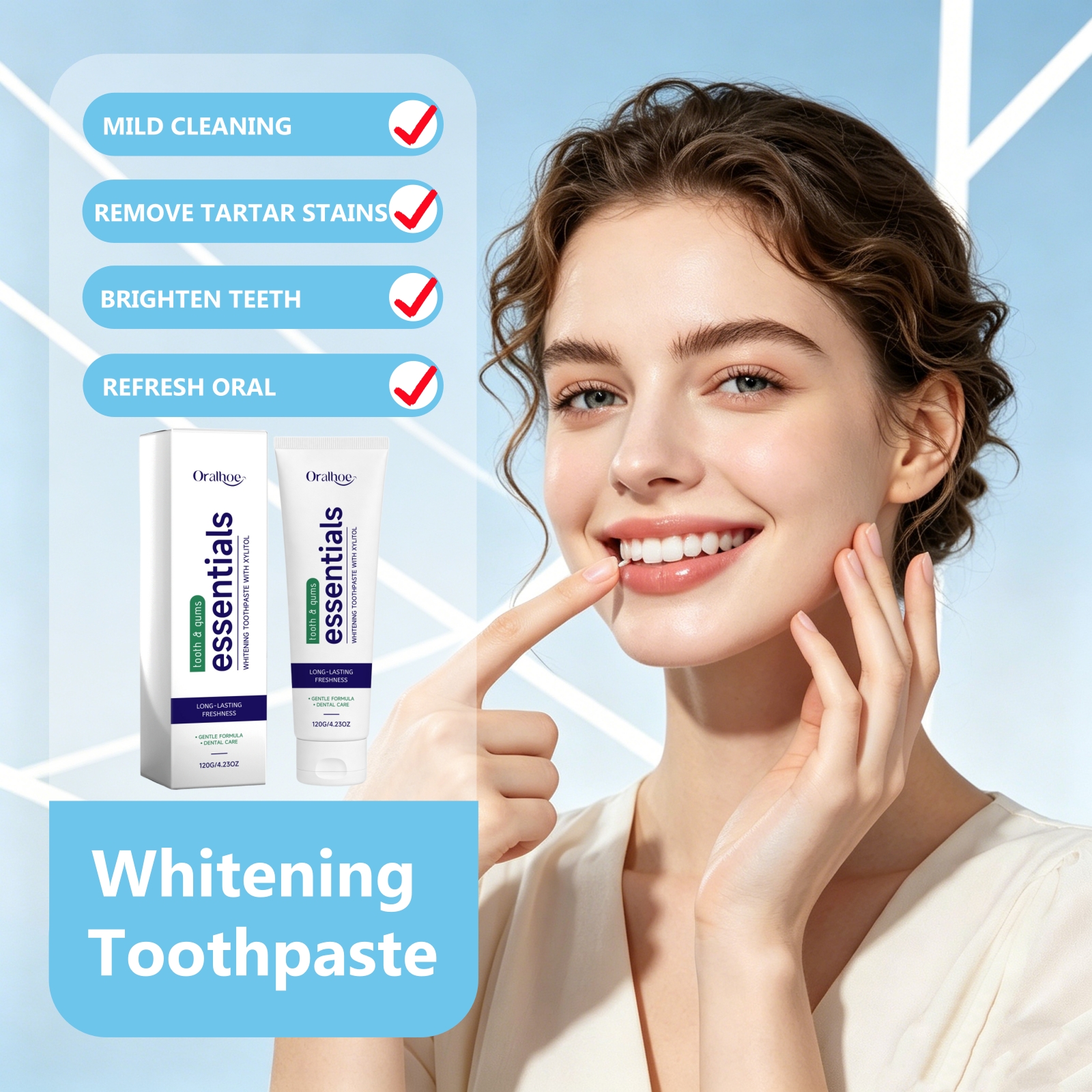 Brightening Whitening Toothpas – обзор и цена Teeth Whitening Xylitol