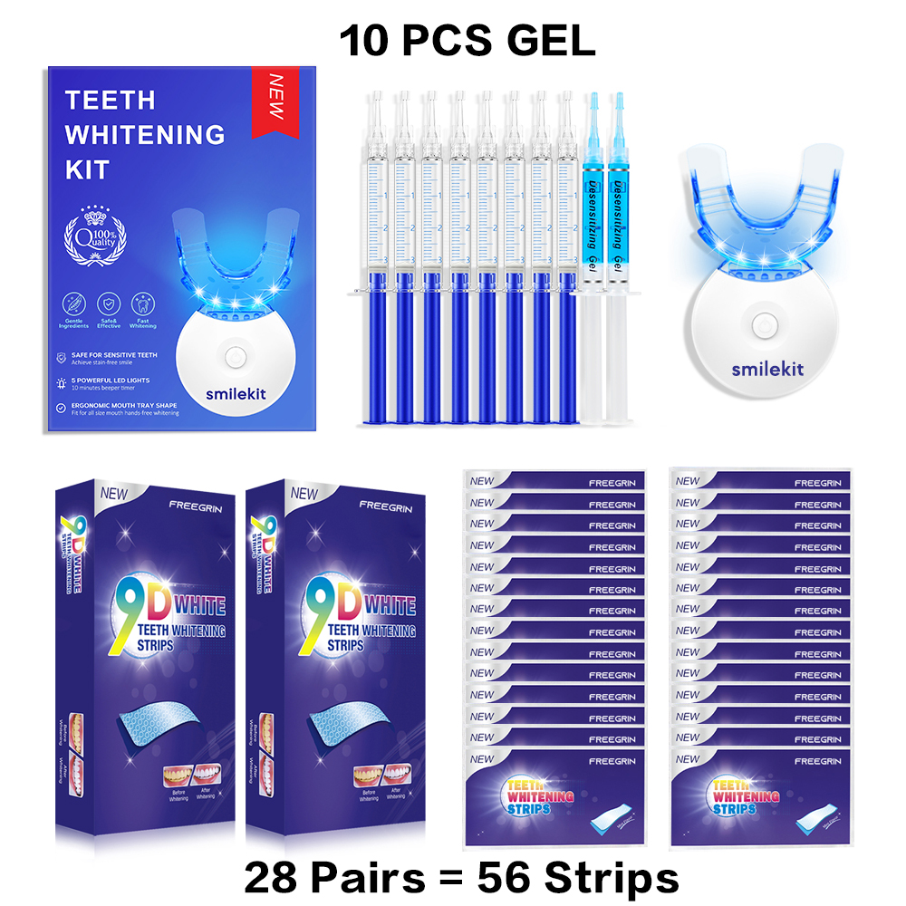 Teeth Whitening Kit - 5X LED L – обзор и цена Teeth Whitening Strips Crest