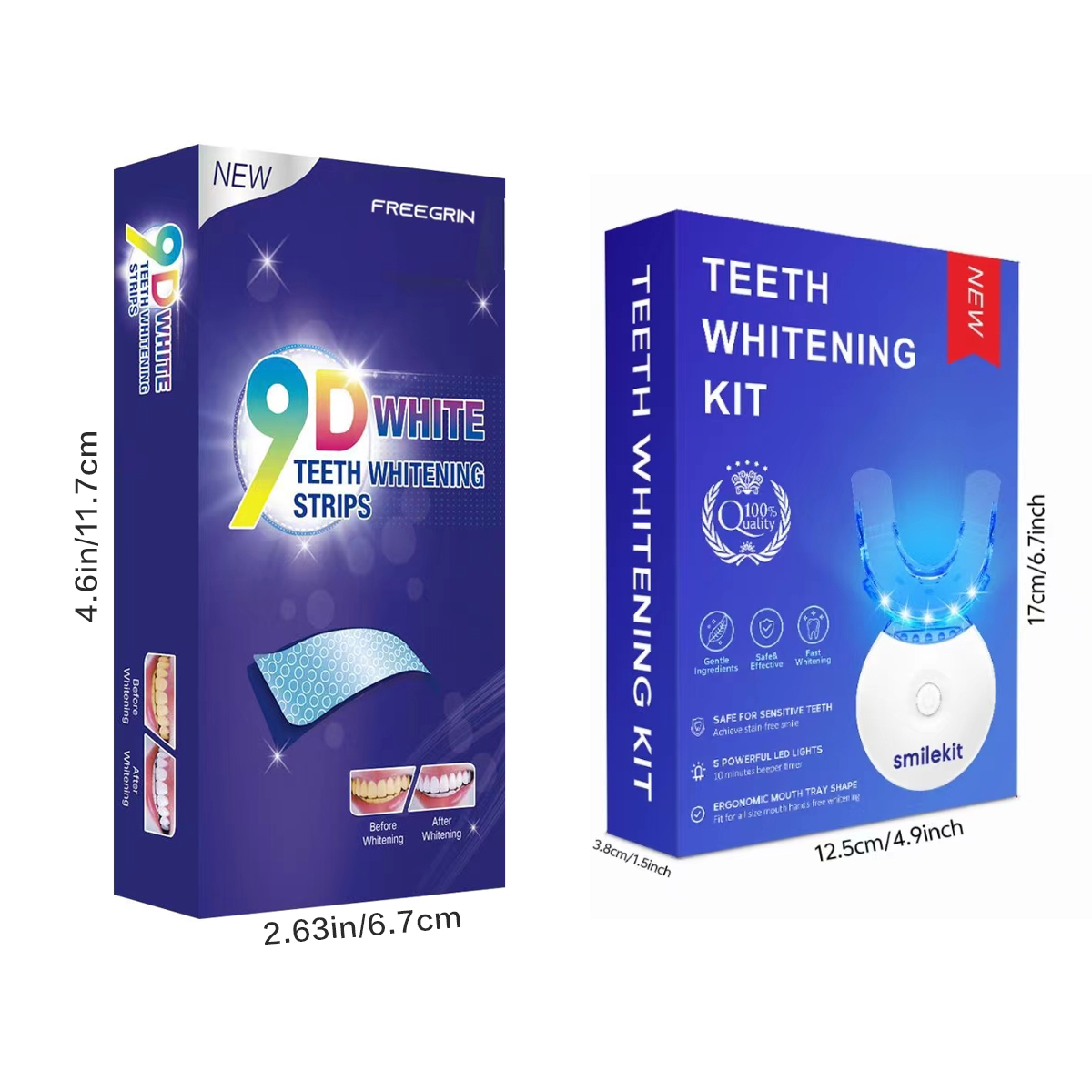 Teeth Whitening Kit - 5X LED L – обзор и цена Teeth Whitening Strips Crest