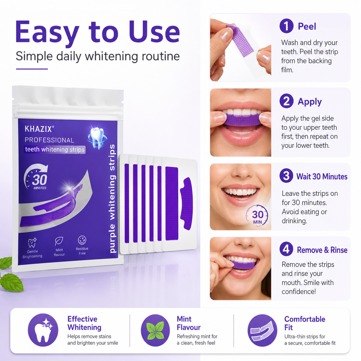 7PCS Teeth Whitening Strips fo – обзор и цена Teeth Whitening Strips Crest