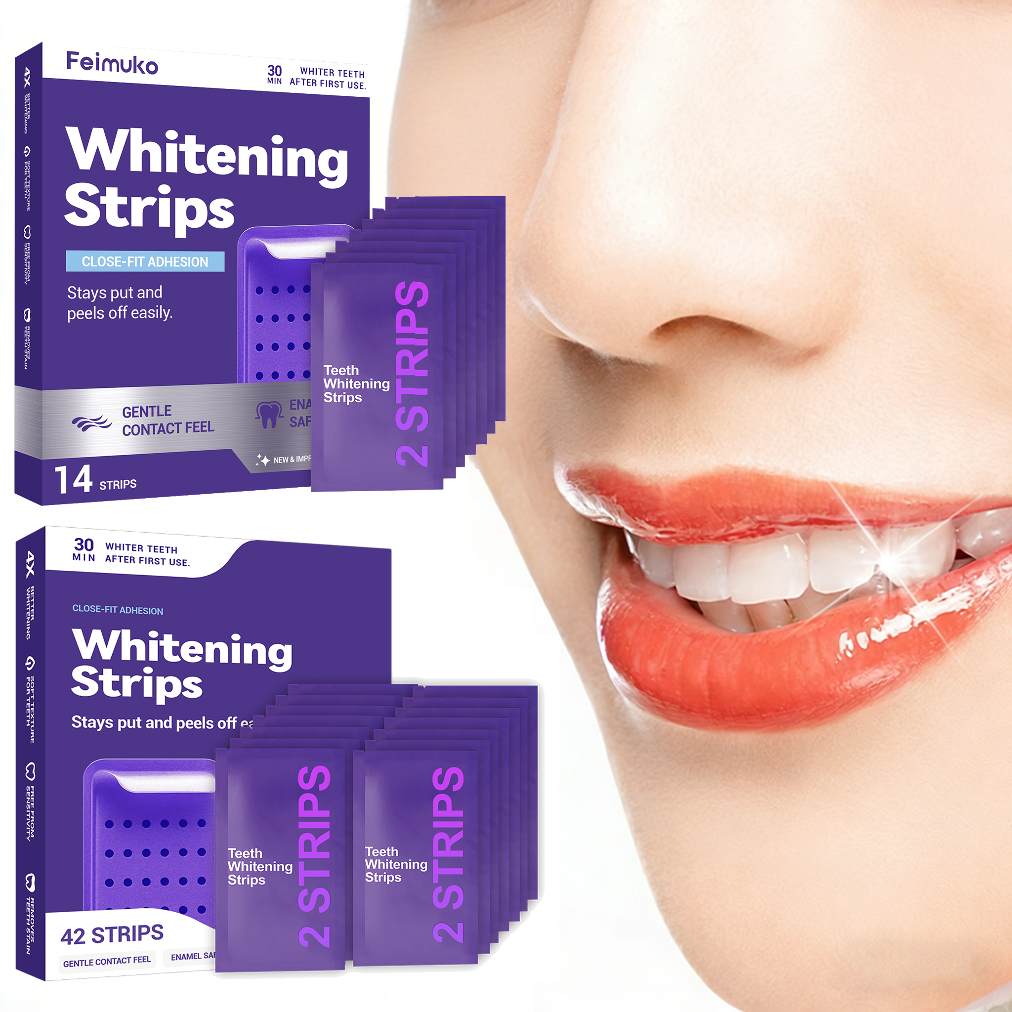 Purple Teeth Whitening Strips  – обзор и цена Teeth Whitening Strips Crest