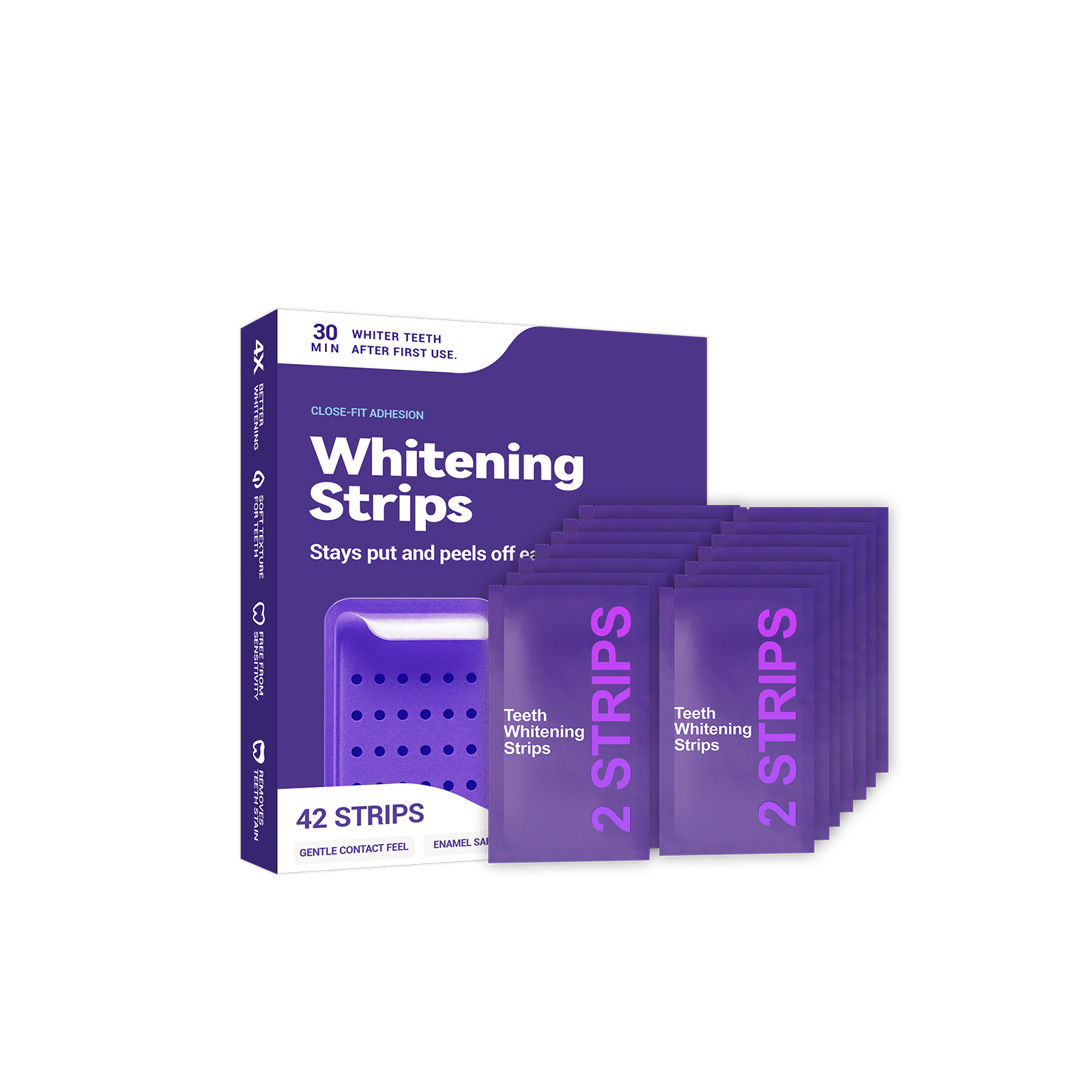 Purple Teeth Whitening Strips  – обзор и цена Teeth Whitening Strips Crest