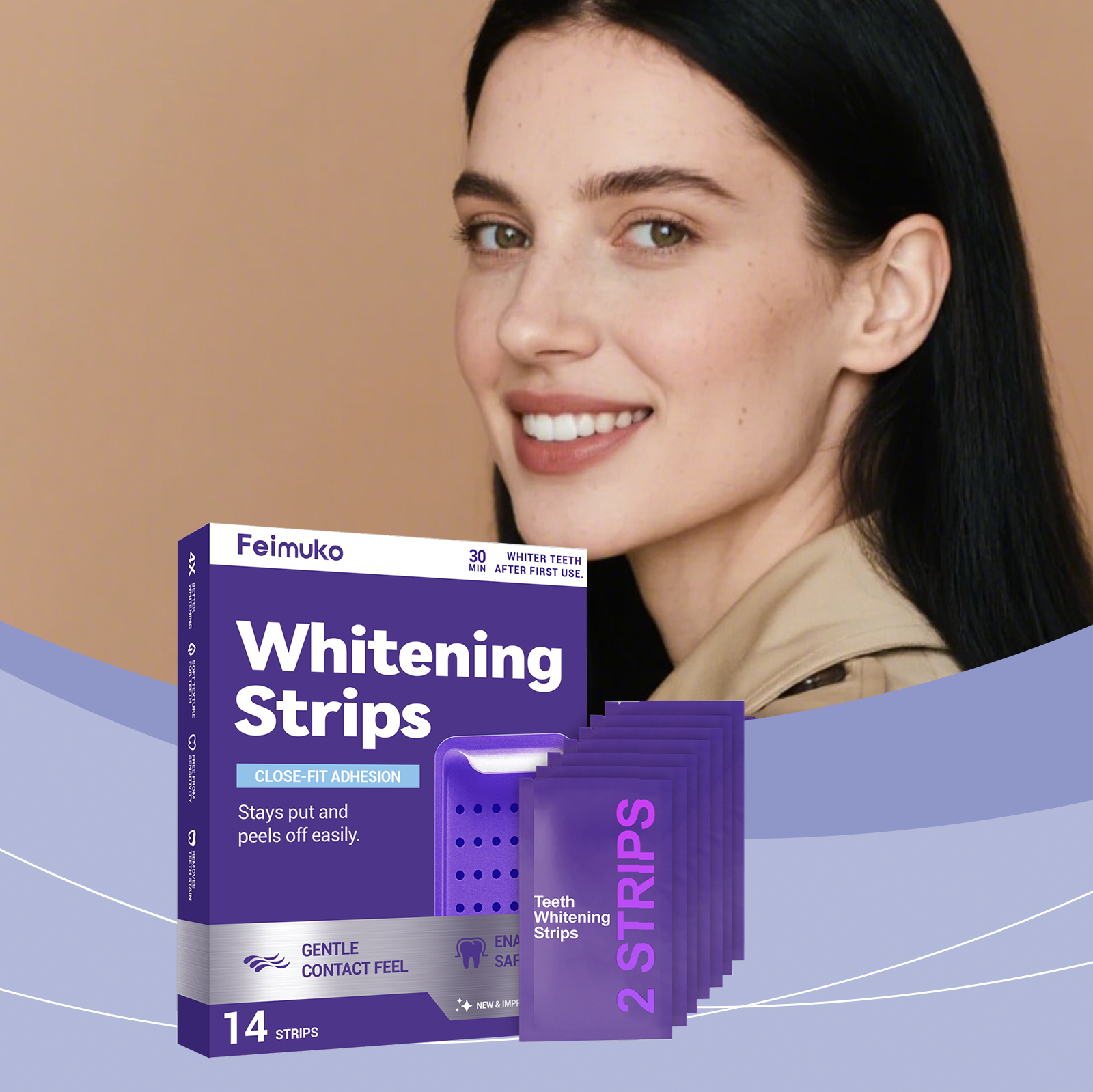Purple Teeth Whitening Strips  – обзор и цена Teeth Whitening Strips Crest