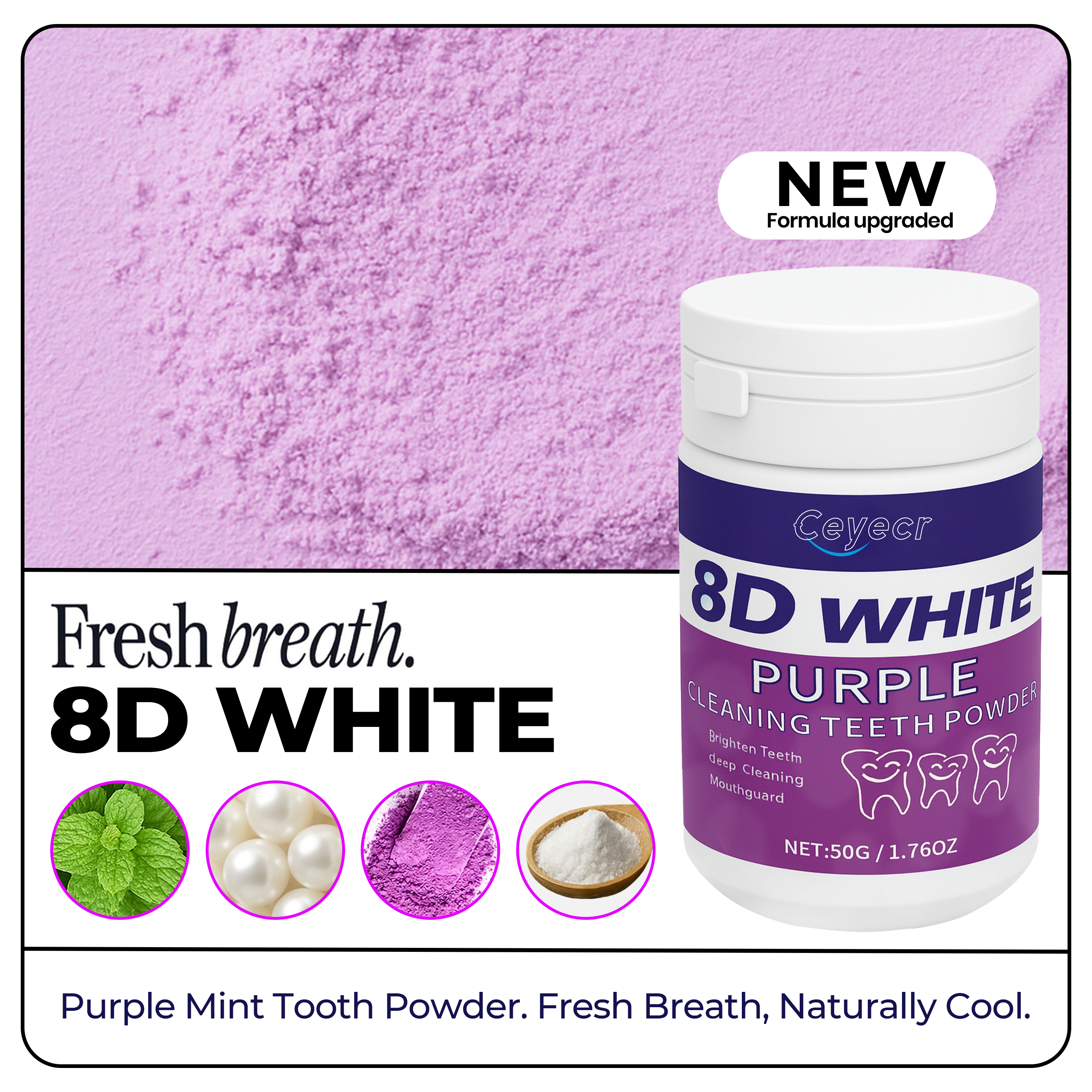 8D white Teeth Whitening Powde – обзор и цена Teeth Whitening Ingredients