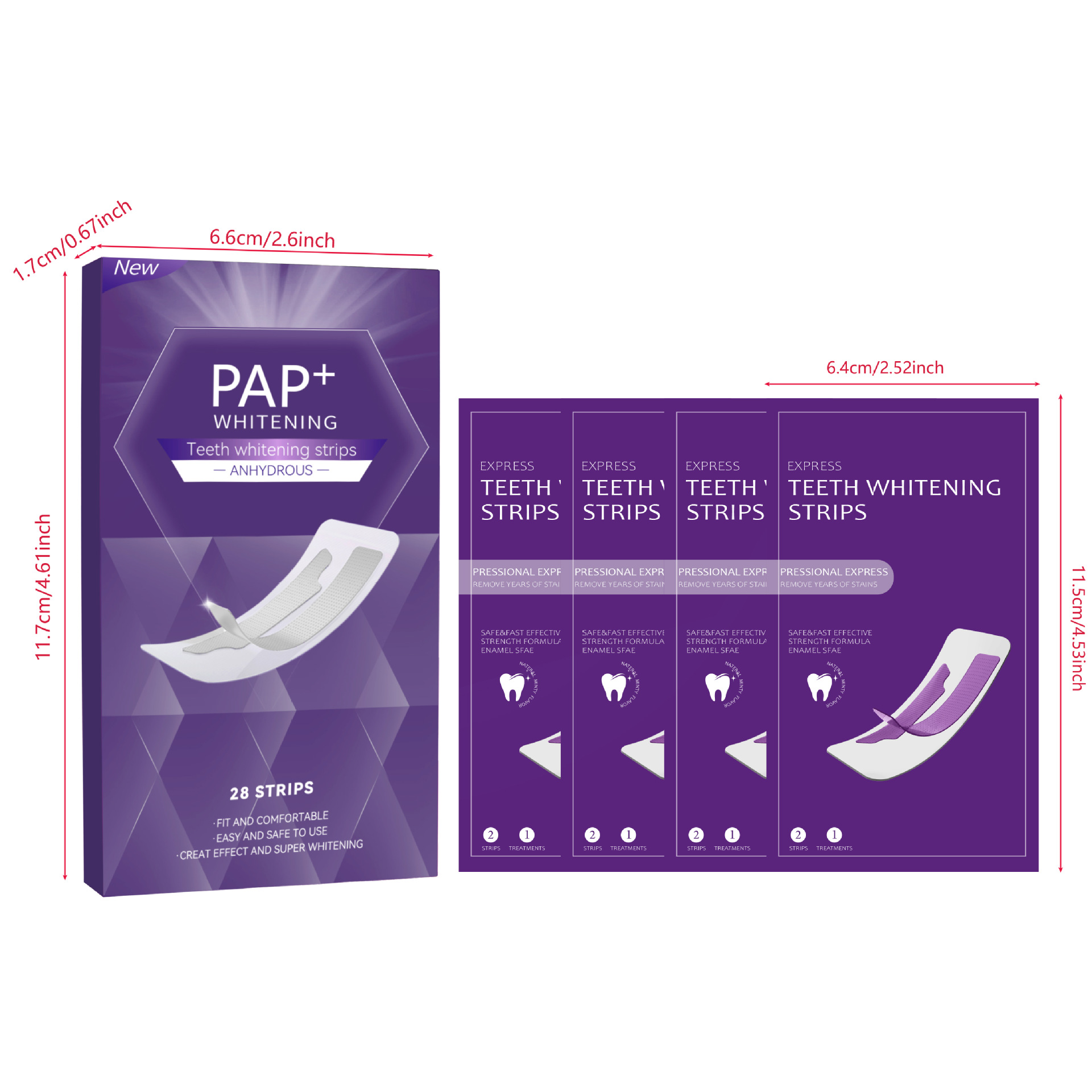 3D Dry Teeth Whitening Strips  – обзор и цена Whitening Strip 3D