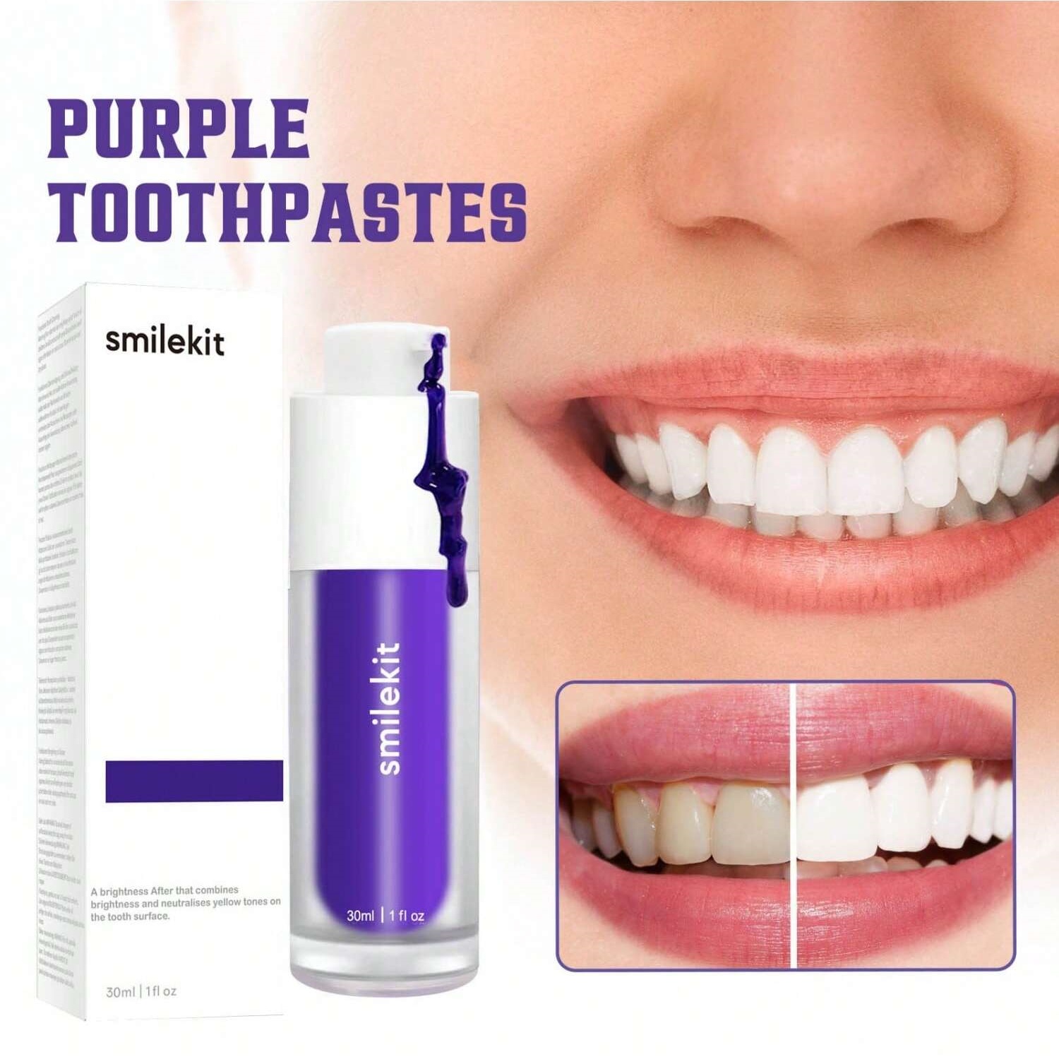 Effective Purple Corrector Ser – обзор и цена Teeth Whitening Xylitol