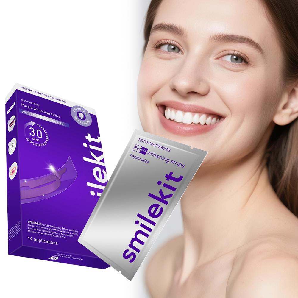 42Pairs Purple Teeth Whitening – обзор и цена Teeth Whitening Strips Crest