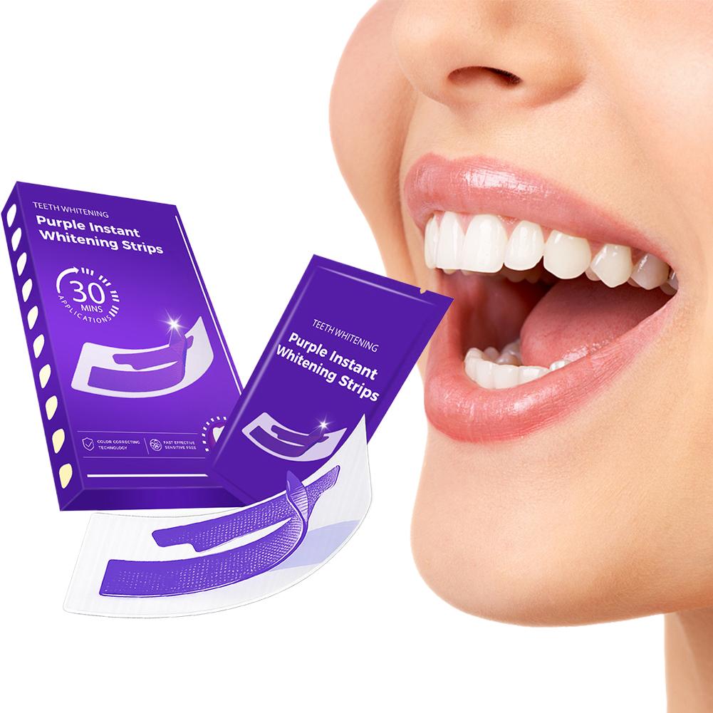 42Pairs Purple Teeth Whitening – обзор и цена Teeth Whitening Strips Crest