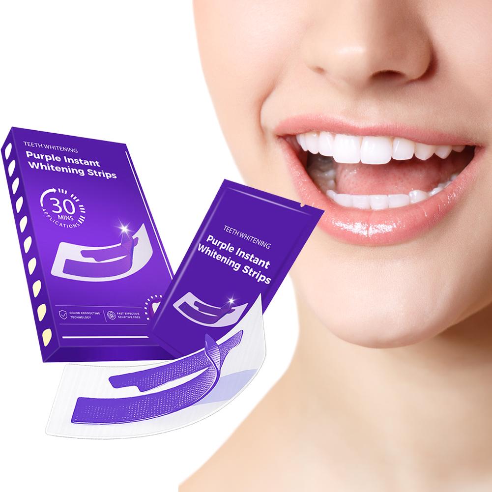 42Pairs Purple Teeth Whitening – обзор и цена Teeth Whitening Strips Crest