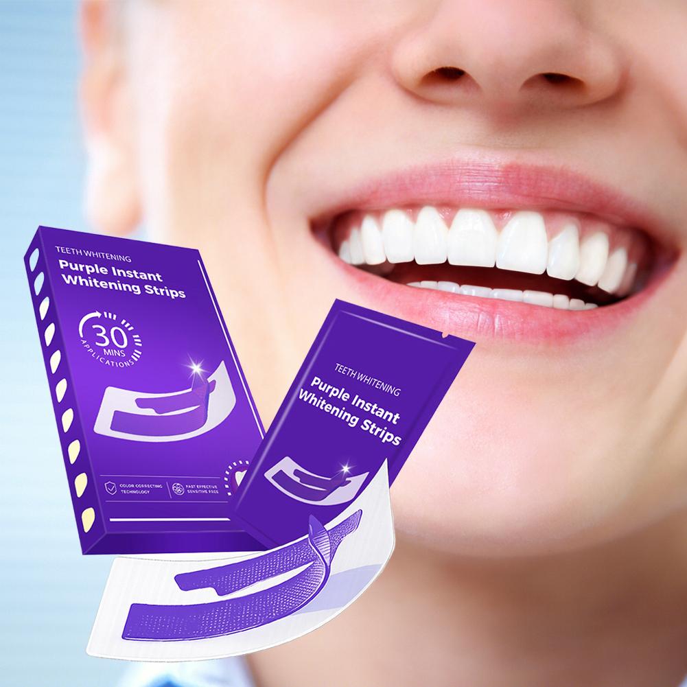 42Pairs Purple Teeth Whitening – обзор и цена Teeth Whitening Strips Crest