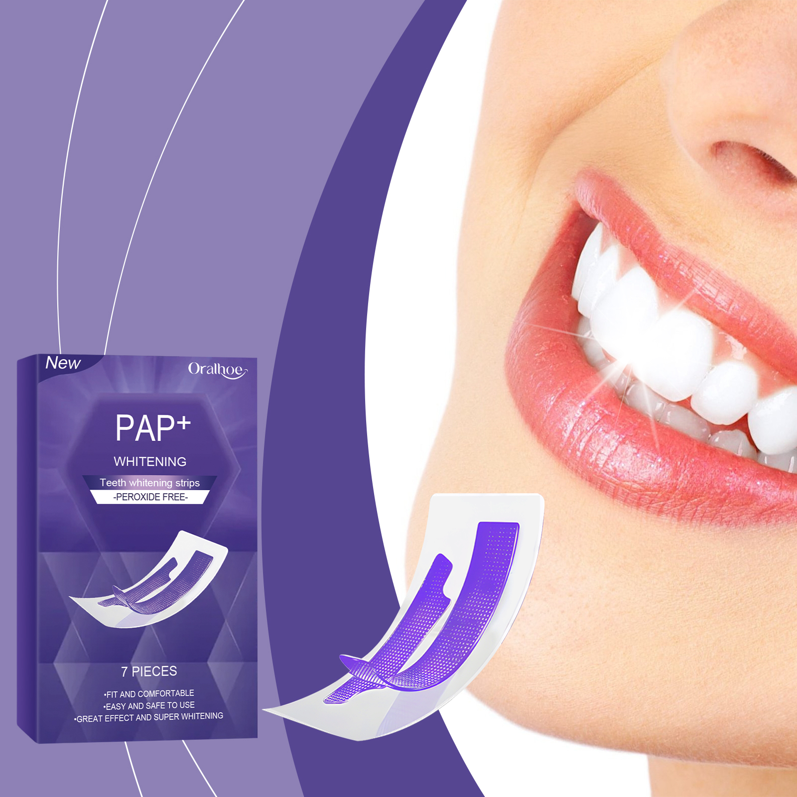 Purple Teeth Whitening Strips  – обзор и цена Teeth Whitening Strips Crest