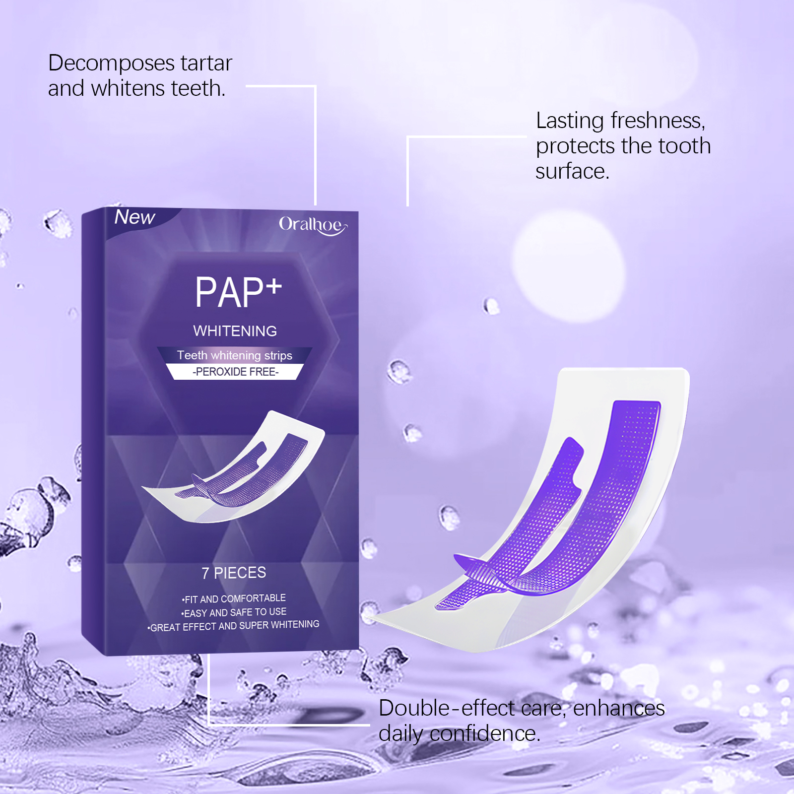 Purple Teeth Whitening Strips  – обзор и цена Teeth Whitening Strips Crest
