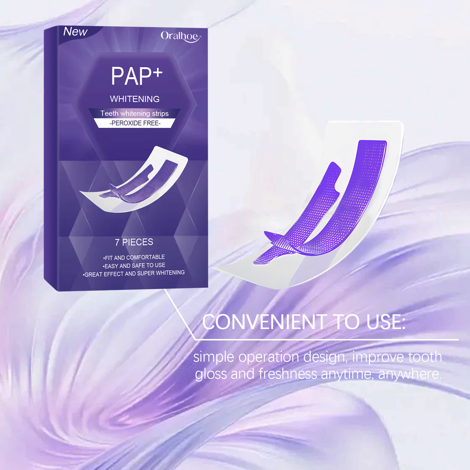 Purple Teeth Whitening Strips  – обзор и цена Teeth Whitening Strips Crest