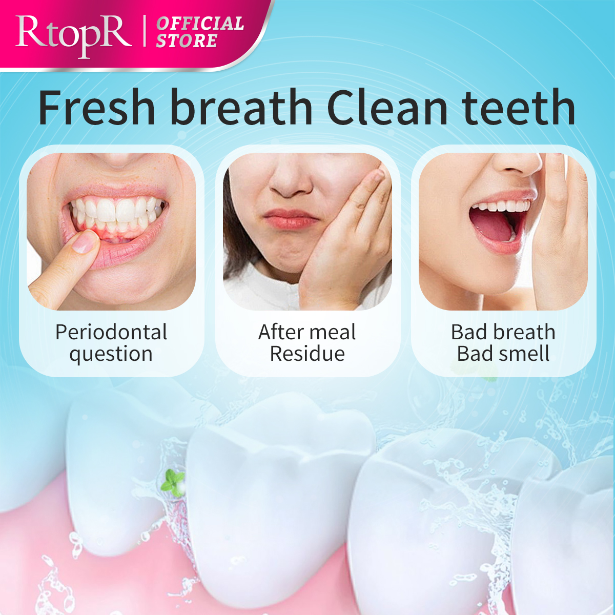 RtopR Mint Whitening Teeth Mou – обзор и цена Teeth Whitening Xylitol