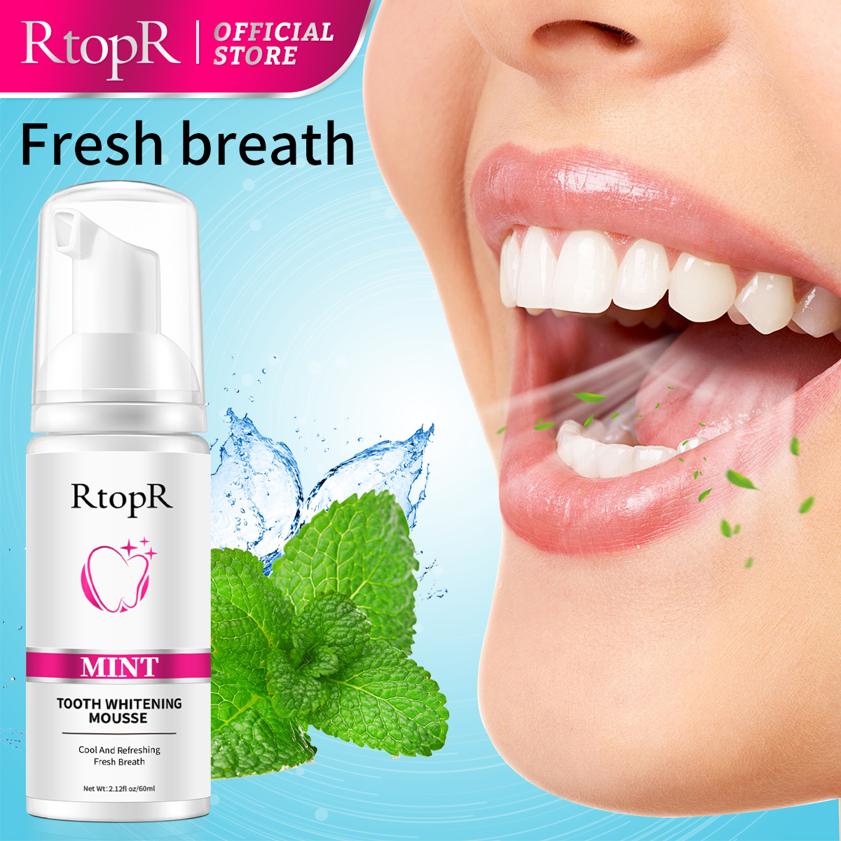 RtopR Mint Whitening Teeth Mou – обзор и цена Teeth Whitening Xylitol