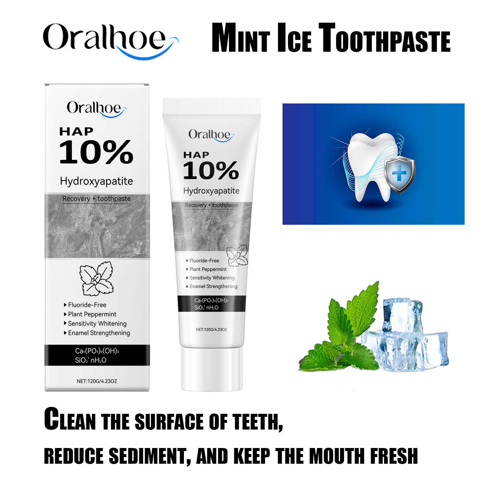 Oralhoe Teeth Whitening Cream  – обзор и цена Teeth Whitening Ingredients