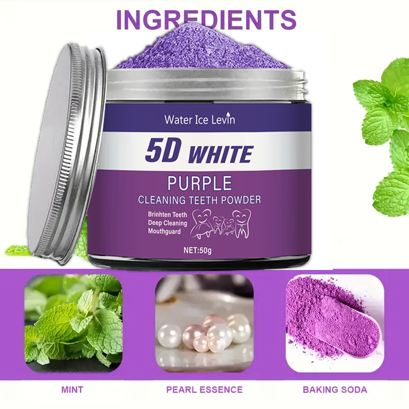 Purple Teeth Whitening Powder, – обзор и цена Teeth Whitening Ingredients