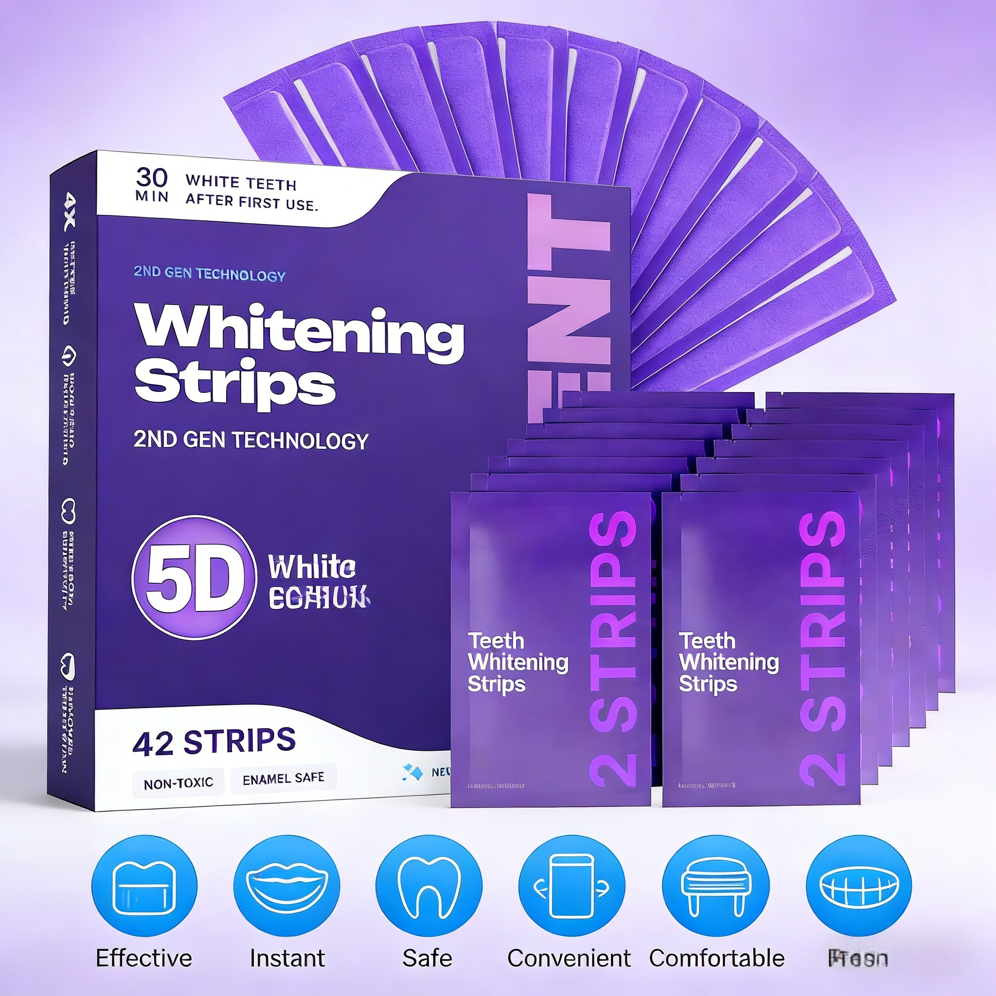 Purple Formula Teeth Whitening – обзор и цена Teeth Whitening Strips Crest