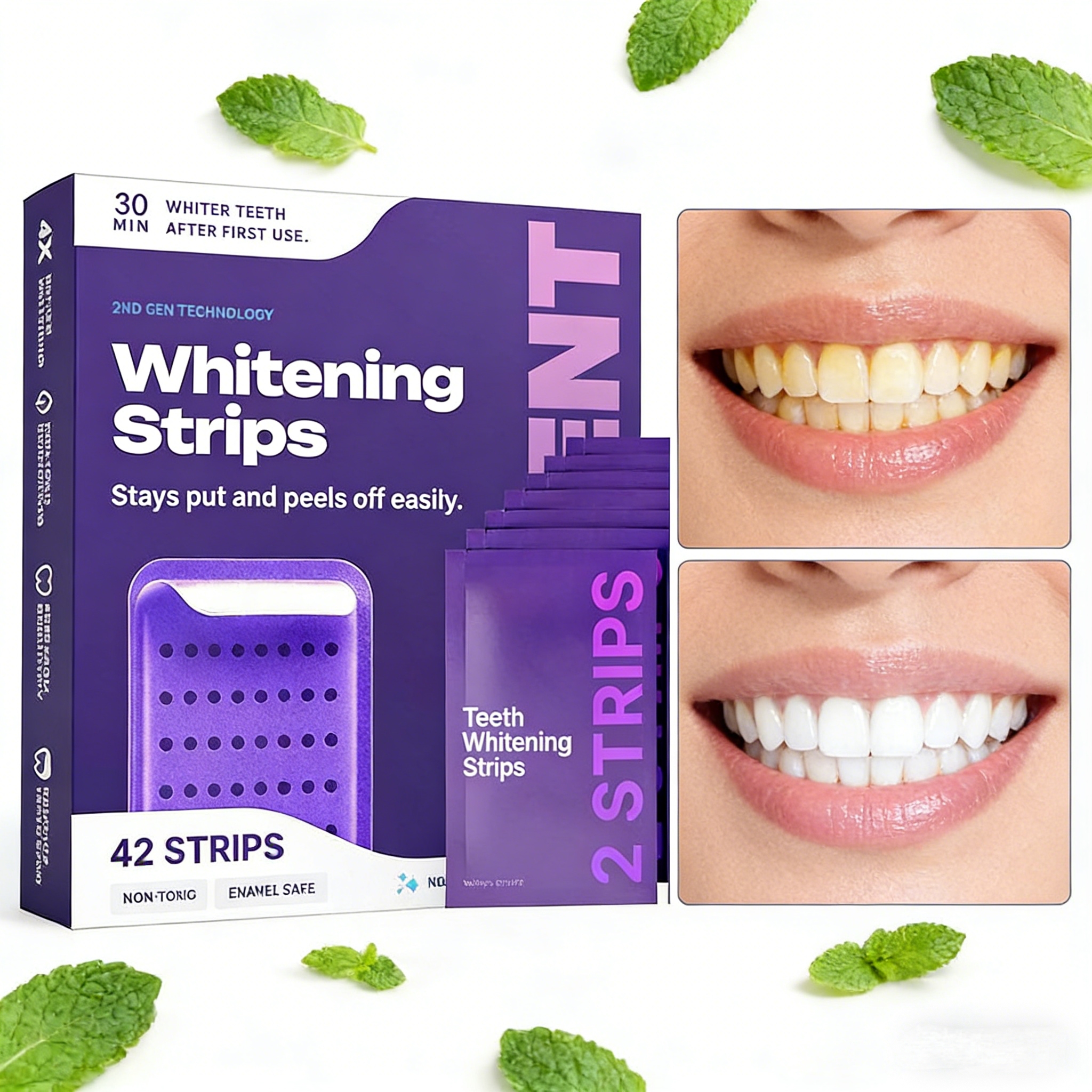 Purple Formula Teeth Whitening – обзор и цена Teeth Whitening Strips Crest