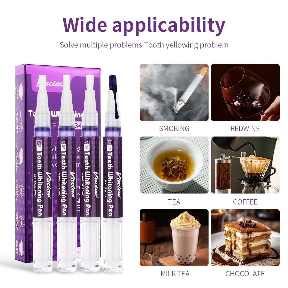 Vaclav V34 Purple teeth whiten – обзор и цена Teeth Whitening Xylitol