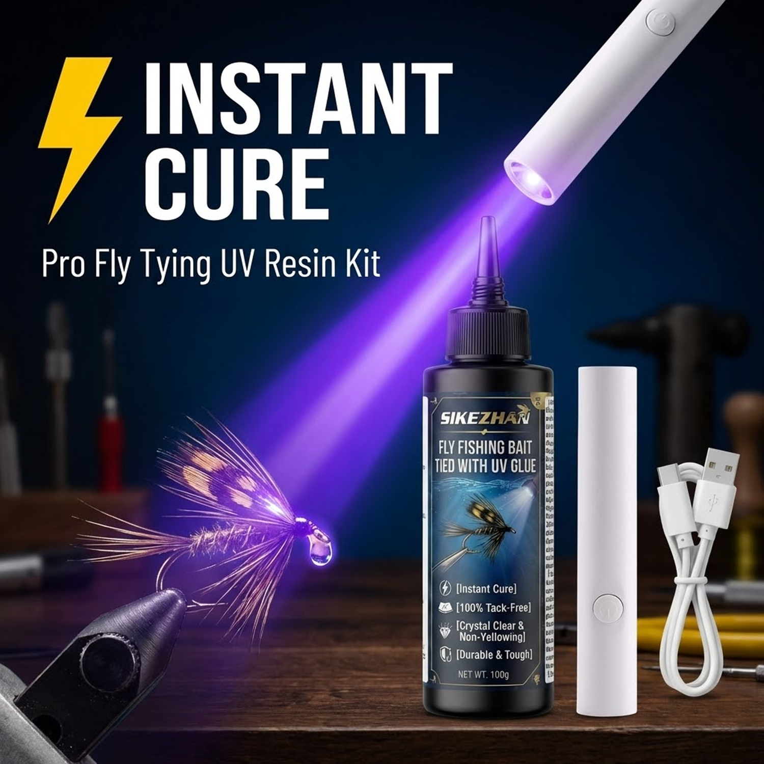 Pro Fly Tying UV Resin 100g &  – обзор и цена Uv Whitening Kit
