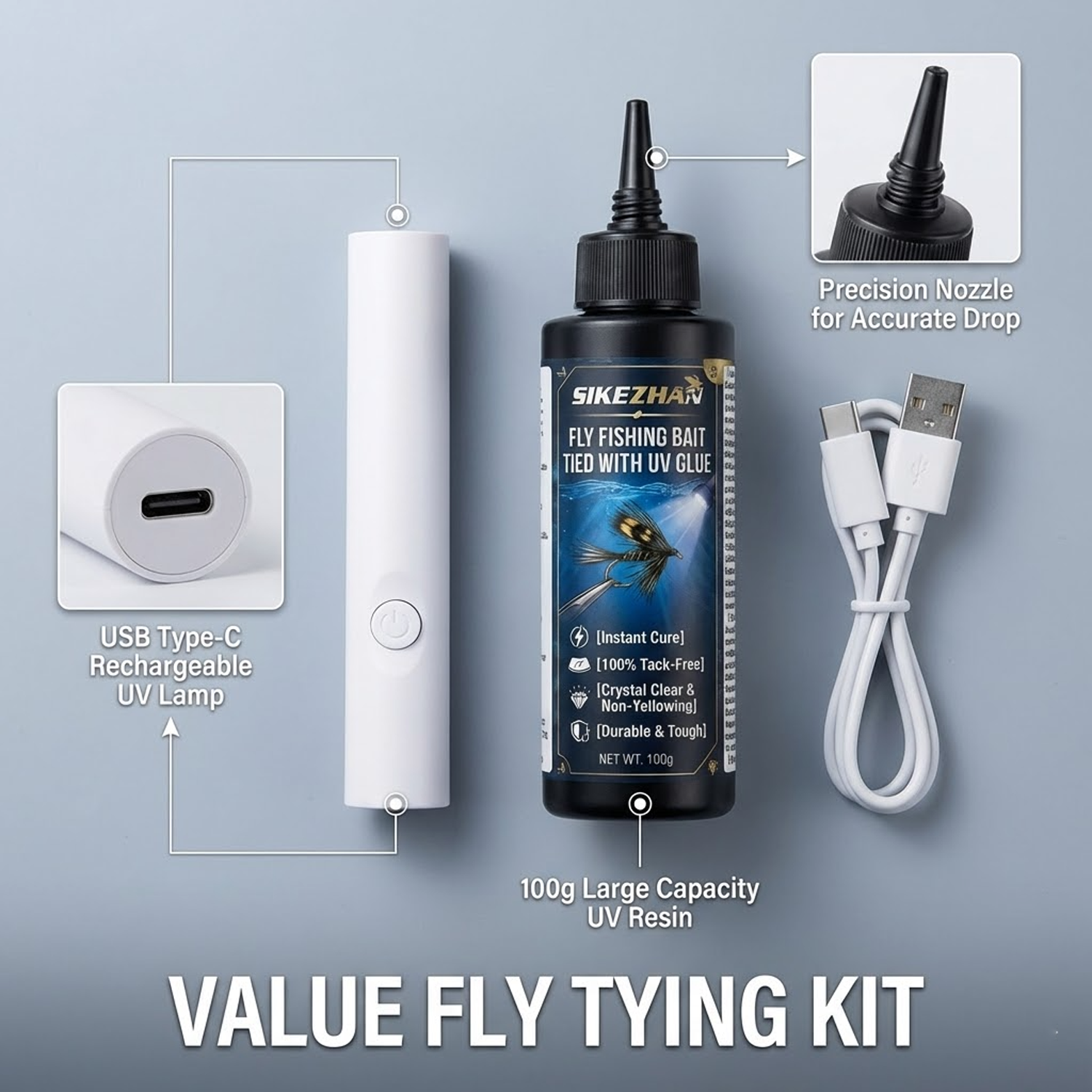 Pro Fly Tying UV Resin 100g &  – обзор и цена Uv Whitening Kit