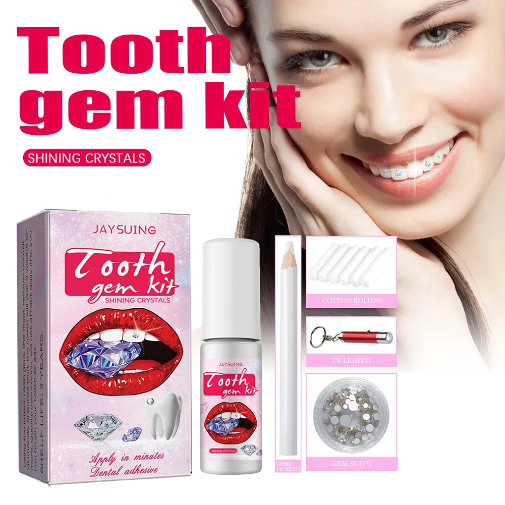 DIY Tooth Gems Kit with Crysta – обзор и цена Teeth Whitening Light Kit