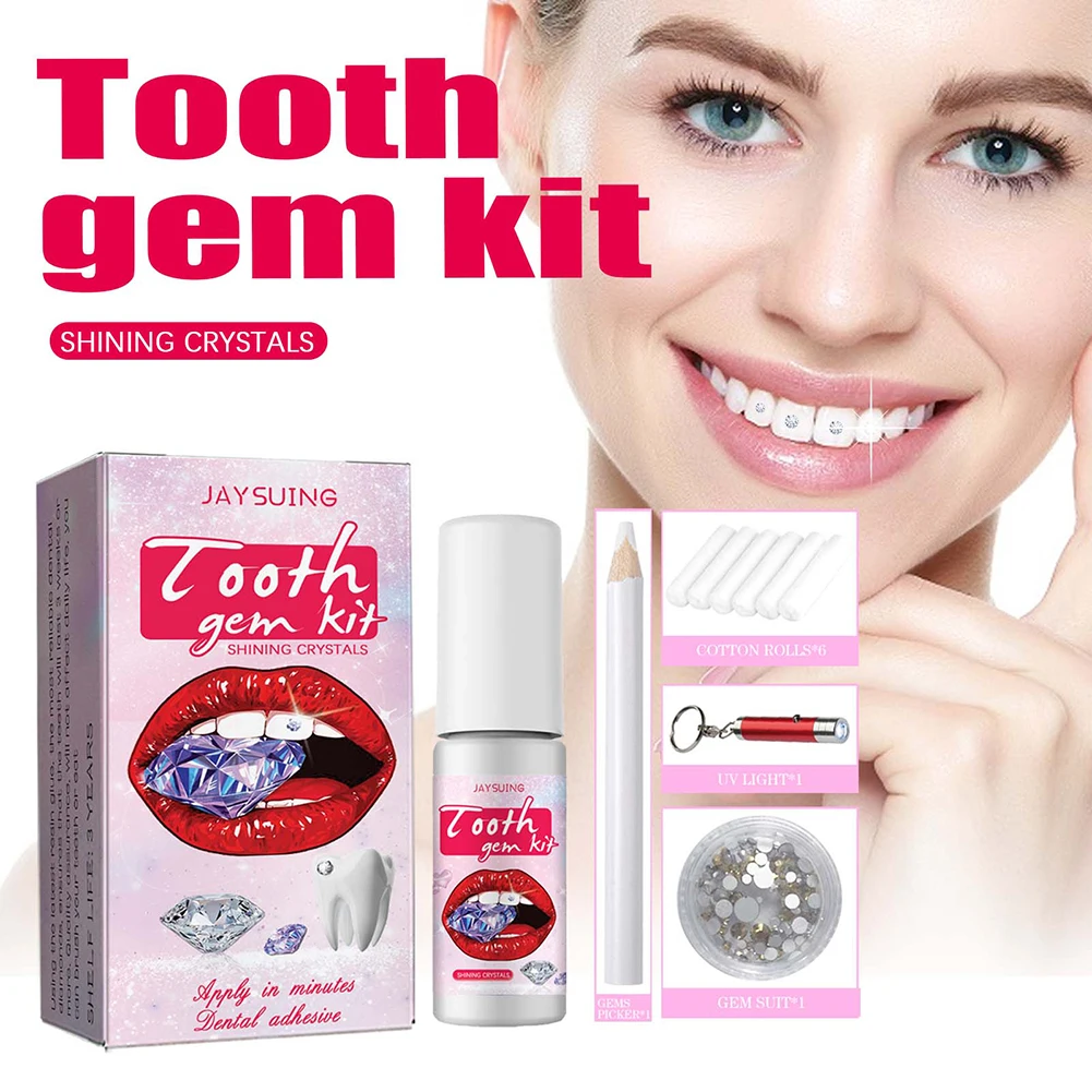 DIY Tooth Gems Kit with Crysta – обзор и цена Teeth Whitening Light Kit
